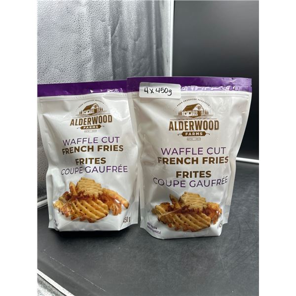 Alderwood Farms Waffle Cut French Fries, 450g x 4
