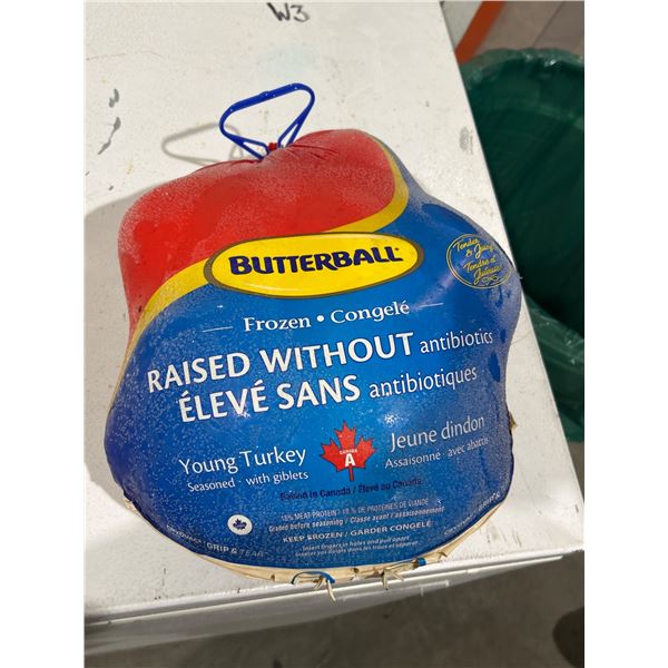 Butterball Frozen Young Turkey Raised Without Antibiotics **Approx 20lbs**