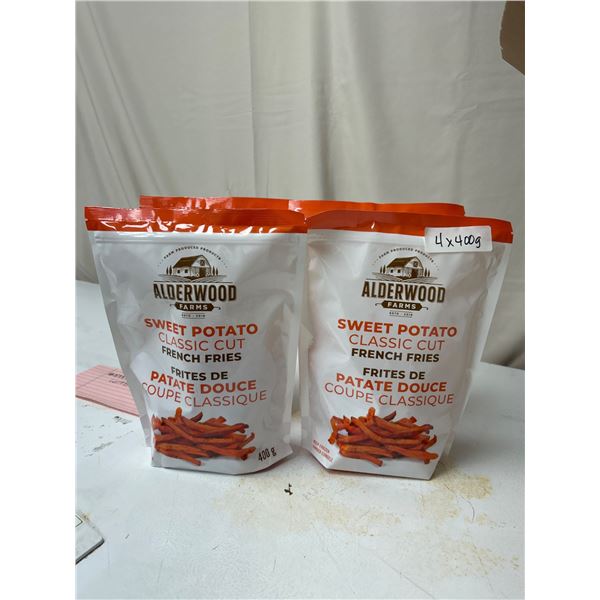 Alderwood Farms Sweet Potato Classic Cut French Fries (4 x 400 g)