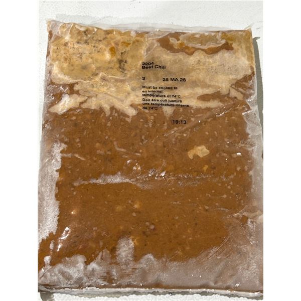 Pack of Beef Chili Frozen 3lb