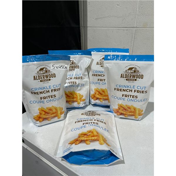 Alderwood Farms Crinkle Cut French Fries – 5 x 450g