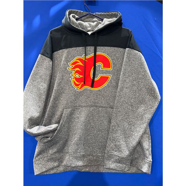 NHL Licensed Calgary Flames Hooded Sweatshirt, XL