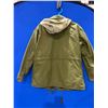 Image 5 : Olive Green Military-Style Field Jacket with Hood and Adjustable Drawstrings