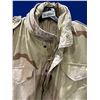 Image 2 : Cold Weather Field Coat, Desert Camouflage, Size Large Long
