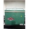 Image 1 : Green Vintage1960’S Coleman metal cooler green diamond snowlite + handle lock