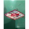 Image 2 : Green Vintage1960’S Coleman metal cooler green diamond snowlite + handle lock