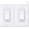 Image 1 : 2 Pack Feit Electric Slide Dimmer for LED Lighting, Single or 3-Way