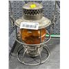 Image 2 : Hiram L. Piper Co. Ltd. CNR Metal Lantern with Amber Glass Globe