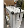 Image 3 : 1950’s Vintage Sicks’ Lethbridge Dry Ginger Ale Metal Ice Cooler with Lid and Hand