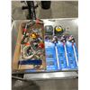 Image 1 : Lot of Clamps, Measuring Tapes, and Drinking Straws