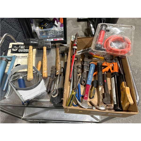 Lot of Various Tools And Accessories Including Service Manual