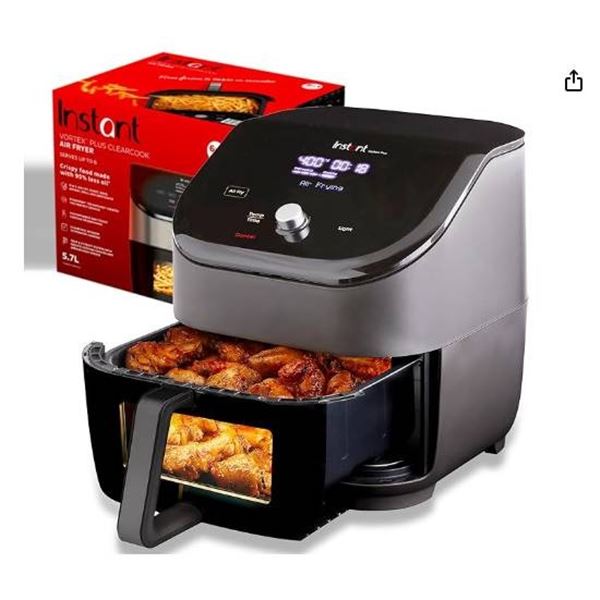 Instant Vortex Plus 6-Quart Air Fryer with ClearCook Window