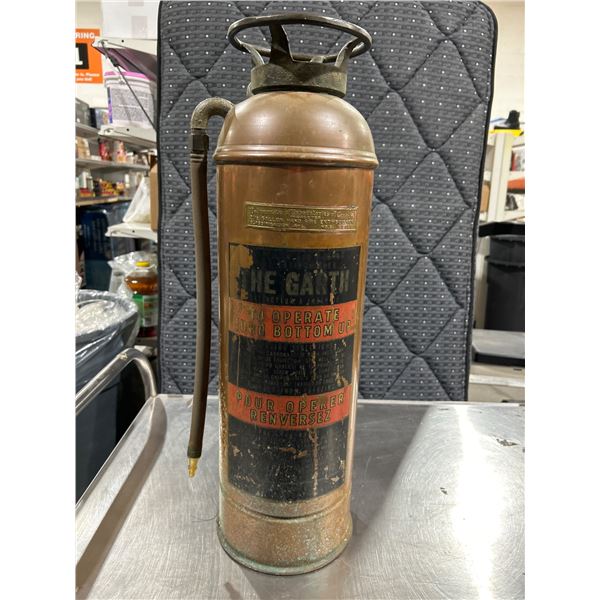 Copper Fire Extinguisher Marked Caution Model with Hose Attachment