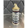Image 2 : Vintage Avon Stein With Pewter Lid, Stag, Goat and Eagle Scene Beer Tankard