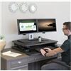 Image 1 : AirLift Pro Sit-to-Stand Desk Converter, Black Finish