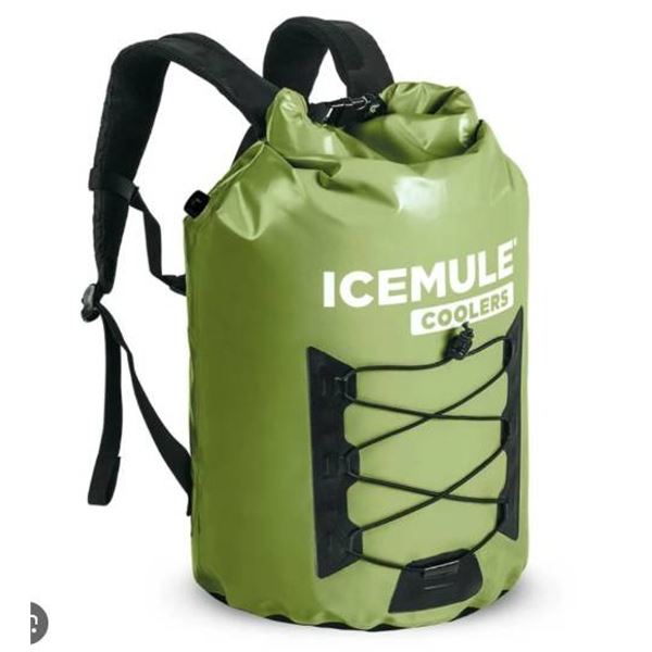 ICEMULE Coolers Pro Large 23L Leak-Proof Backpack Cooler in Green