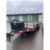 Image 1 : Dual-Axle Flatbed Trailer With Ramps and Storage Compartment