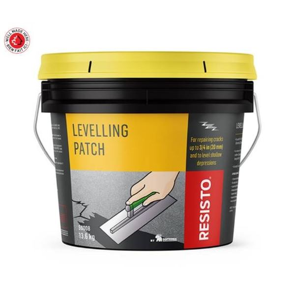 Lot of 6 x 3.6Kg  Resisto Levelling Patch Buckets, For Cracks up to 3/4 in (20 mm)