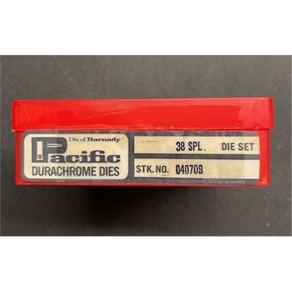 PRE-OWNED - PACIFIC DURACHROME 38 SPECIAL/357 DIE SET