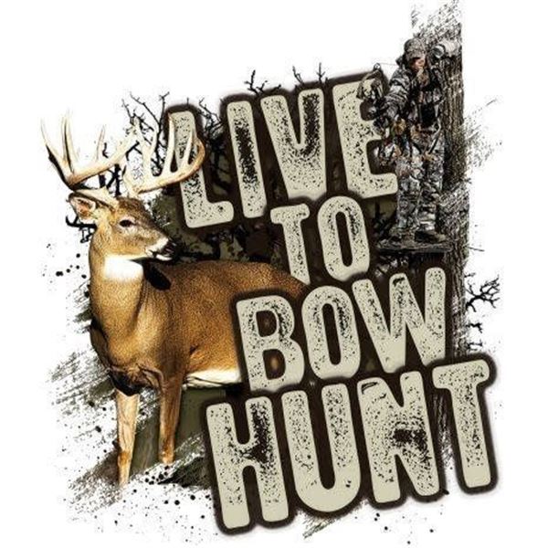 MOSSY OAK LIVE TO BOW HUNT DECAL