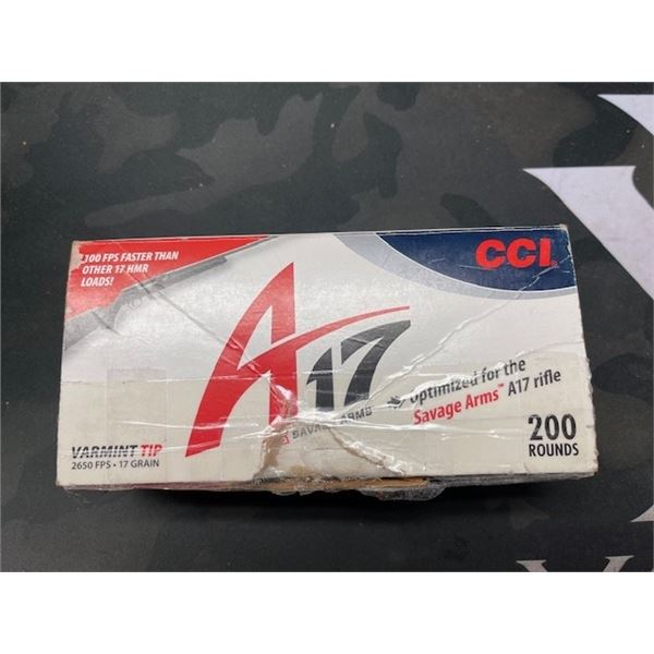 153 rnds CCU 17HMR VARMINT TIP 17gr 2650FPS