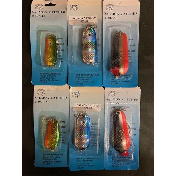 PANCO SALMON CATCHER LURES - ASSORTED SIZES AND COLORS