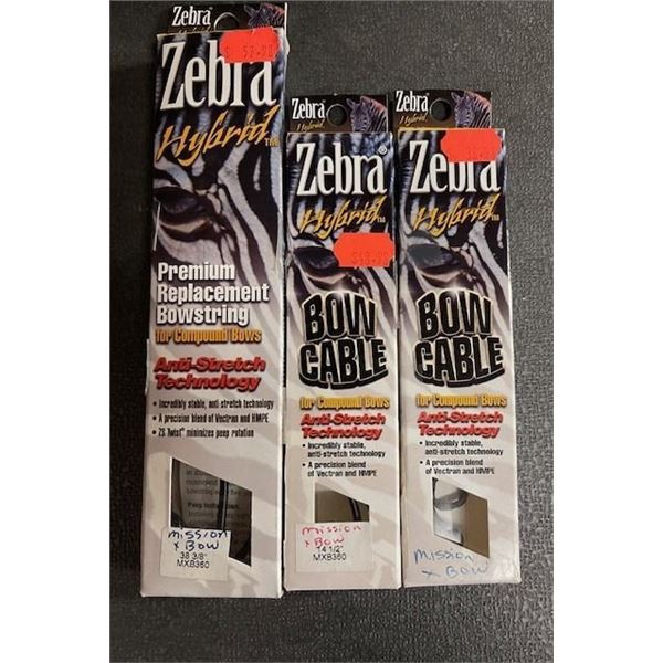 3 - ZEBRA HYBRID COMPOUND BOW CABLES
