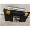 Image 1 : TOOL BOX WITH MISCELLANEOUS GUN CLEANING SUPPLIES