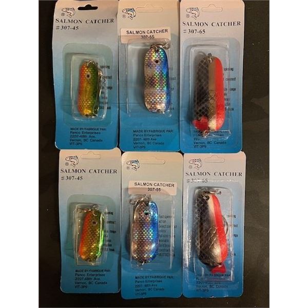 PANCO SALMON CATCHER LURES - ASSORTED SIZES AND COLORS