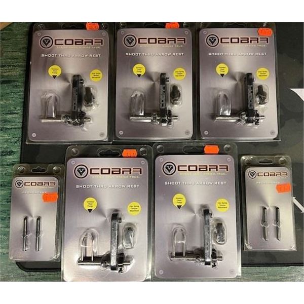 COBRA SHOOT THRU ARROW RESTS & PRONGHORNS