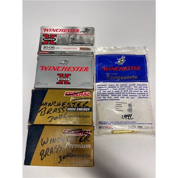 91 pcs WINCHESTER 30-06 Sprg Brass