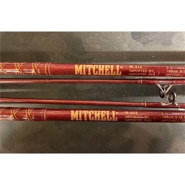 2 - MITCHELL M-212 6'6" MEDIUM SPINNING ROD