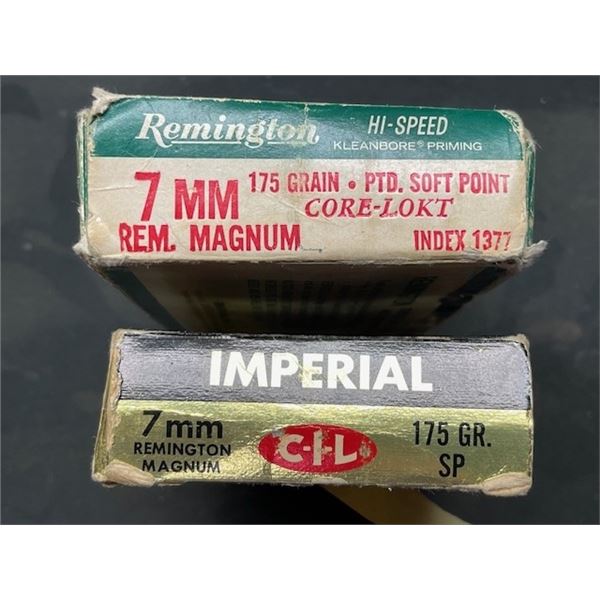 38 ASSORTED BRAND 7mm REM MAG RELOADS