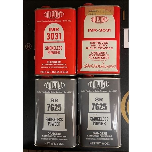 ASSORTED SMOKELESS POWDER - NOT AVAILABLE FOR SHIPPING - MUST BE PICKED UP AT OUR SHOP