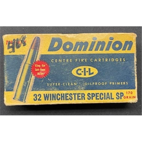 17pcs - VINTAGE DOMINION 32 WINCHESTER SPECIAL SP 170gr