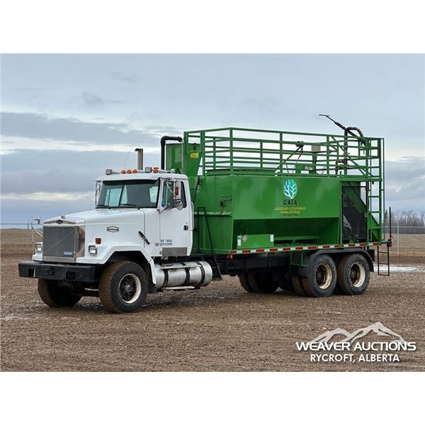 1995 WHITE GMC T/A  W/ 2025 HYDROSEEDER TRUCK