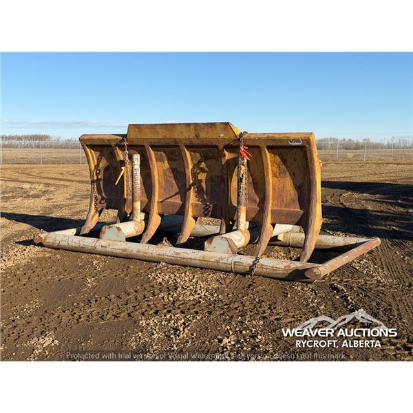 12.5 FT CRAWLER TRACTOR BRUSH RAKE