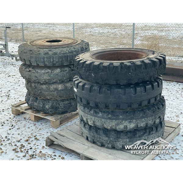 (8) MISC TIRES & RIMS