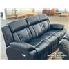 Image 7 : RECLINING LEATHER SOFA W/LOVESEAT & CHAIR