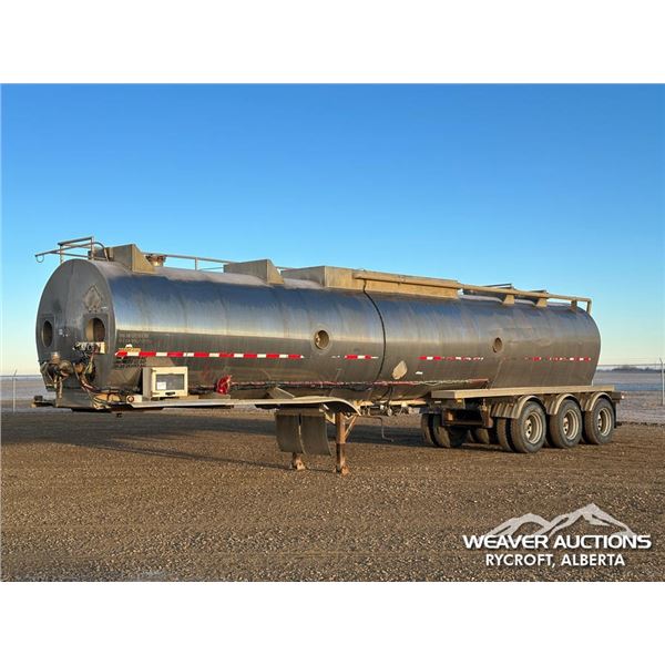 2008 BRENNER 37,194 L INSULATED TRI/A TANK TRAILER