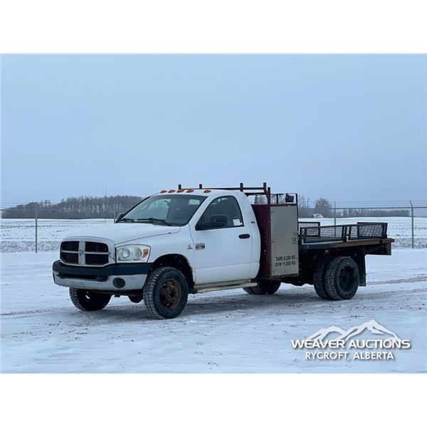 2007 DODGE RAM 3500 SLT SINGLE CAB FLATBED PICKUP