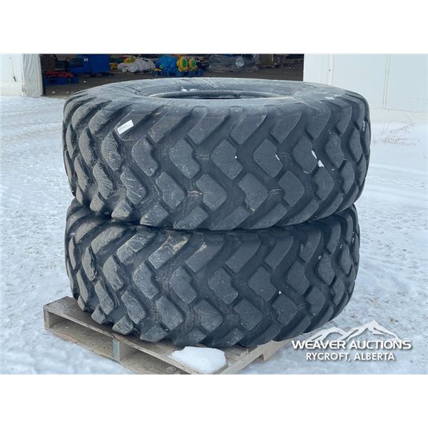 (2) MICHELIN 20.5 R25 LOADER TIRES