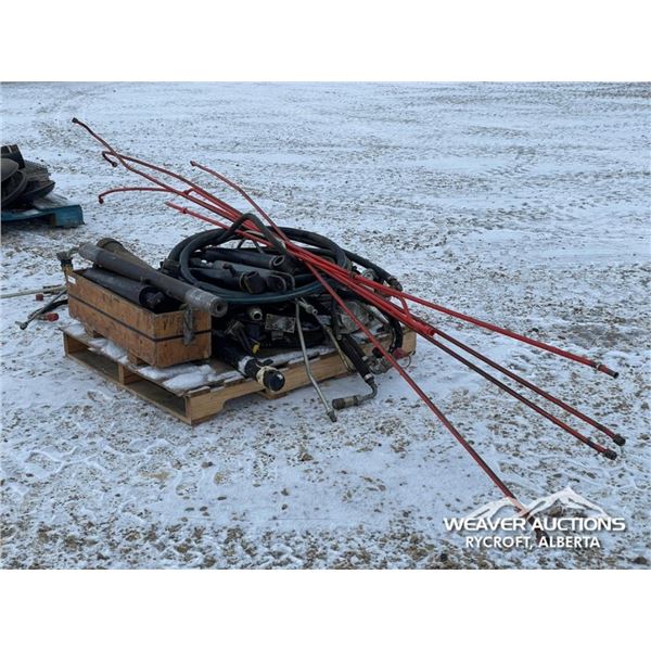 MISC HYDRAULIC RAMS W/PARTS