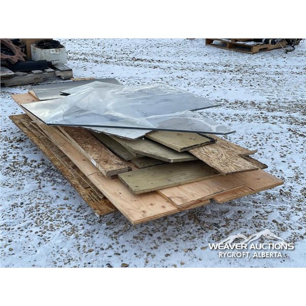 MISC PLYWOOD & PLASTIC SHEETS