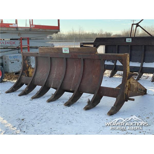 12 FT. CRAWLER TRACTOR BRUSH RAKE