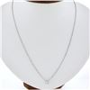 Image 1 : New 14K Gold.55 ctw Round Brilliant Diamond Solitaire Pendant w/ Adjustable Chai