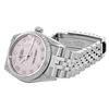 Image 6 : Rolex Ladies Stainless Steel Midsize 31MM Cream Arabic Dial 18K Gold Fluted Beze