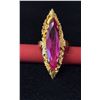Image 1 : APPROX 22K LADIES RING SET WITH RED STONE (4.3G)