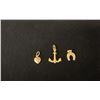 Image 2 : THREE APPROX 14K CHARMS (1.7G)