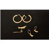 Image 2 : THREE PAIRS APPROX 10K+ EARRINGS (5.4G)